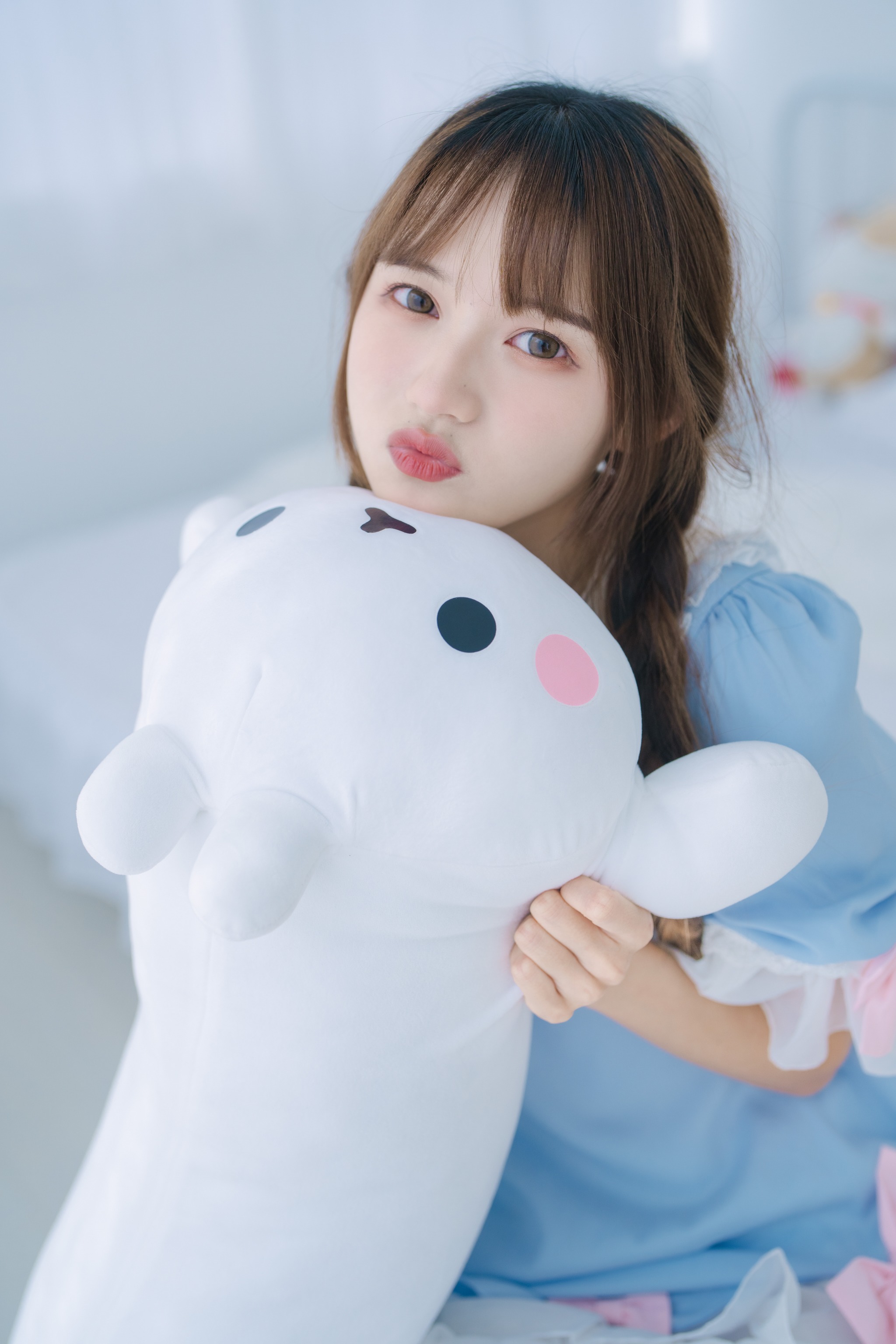 图片[1]-兔子Zzz不吃胡萝卜 – NO.087 纯白色可爱 [31P]-XikXak
